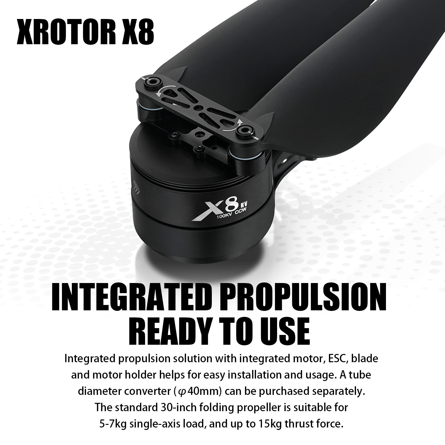 Drone Kit Heavy Lift - Kit Sistem Tenaga X8: Motor 100KV,
